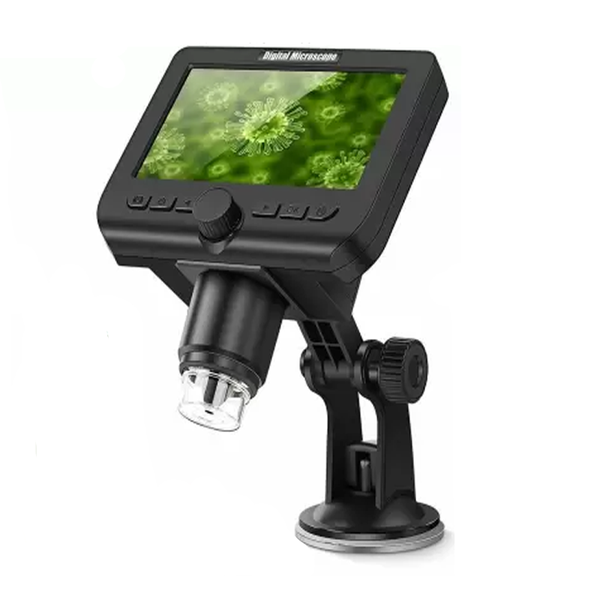 1-600X Magnification Portable 4.3 Inch LCD Digital Microscope
