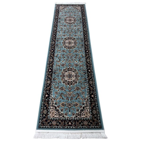 ROYAL RUGS - Beautiful Persian Machine Made Blue Runner - 300 x 80cm