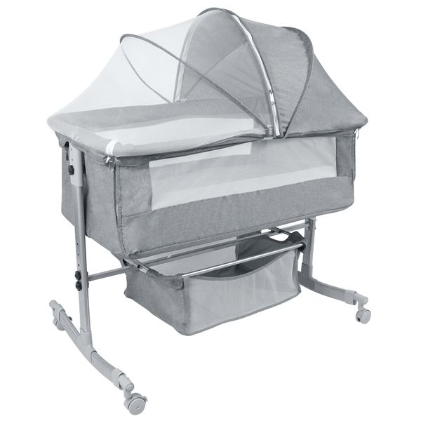 Baby Links Rocker Bassinet Crib &amp; Co-Sleeper with Detachable Mosquito Net