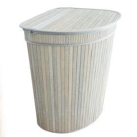 Creative Deco 75Lt Corner Bamboo Laundry Basket | Buy Online in South ...