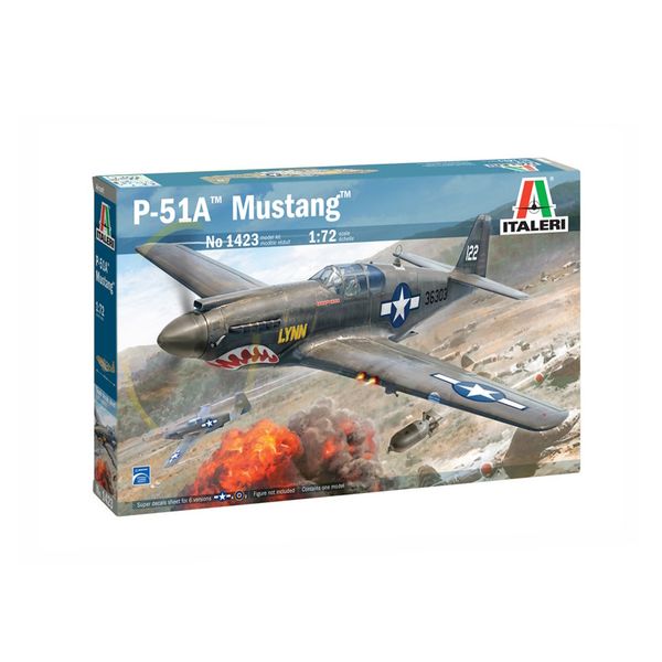 Italeri 1/72 P-51A Mustang Plane Plastic Model Kit