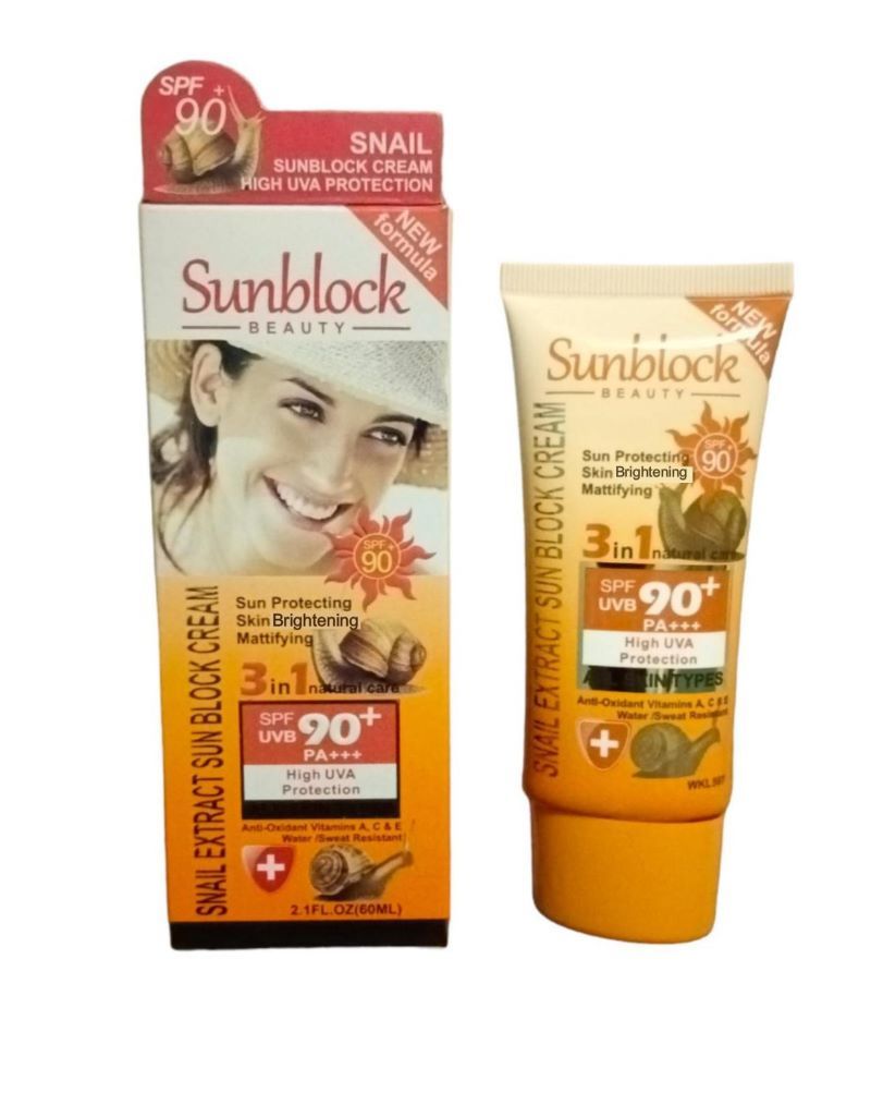 Snail Extract Sunblock Cream -SPF 90+ | Shop Today. Get it Tomorrow ...