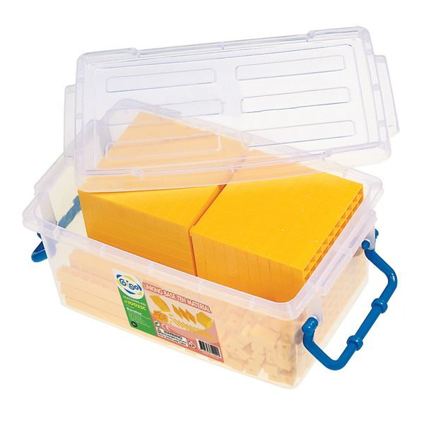 Gigo Base Ten Yellow Linking Set in Container: 161 Pieces