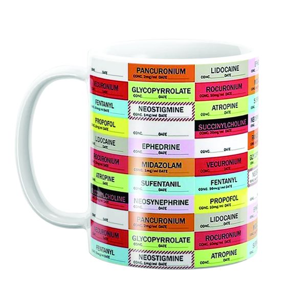 PepperSt mug - Anesthesia Labels