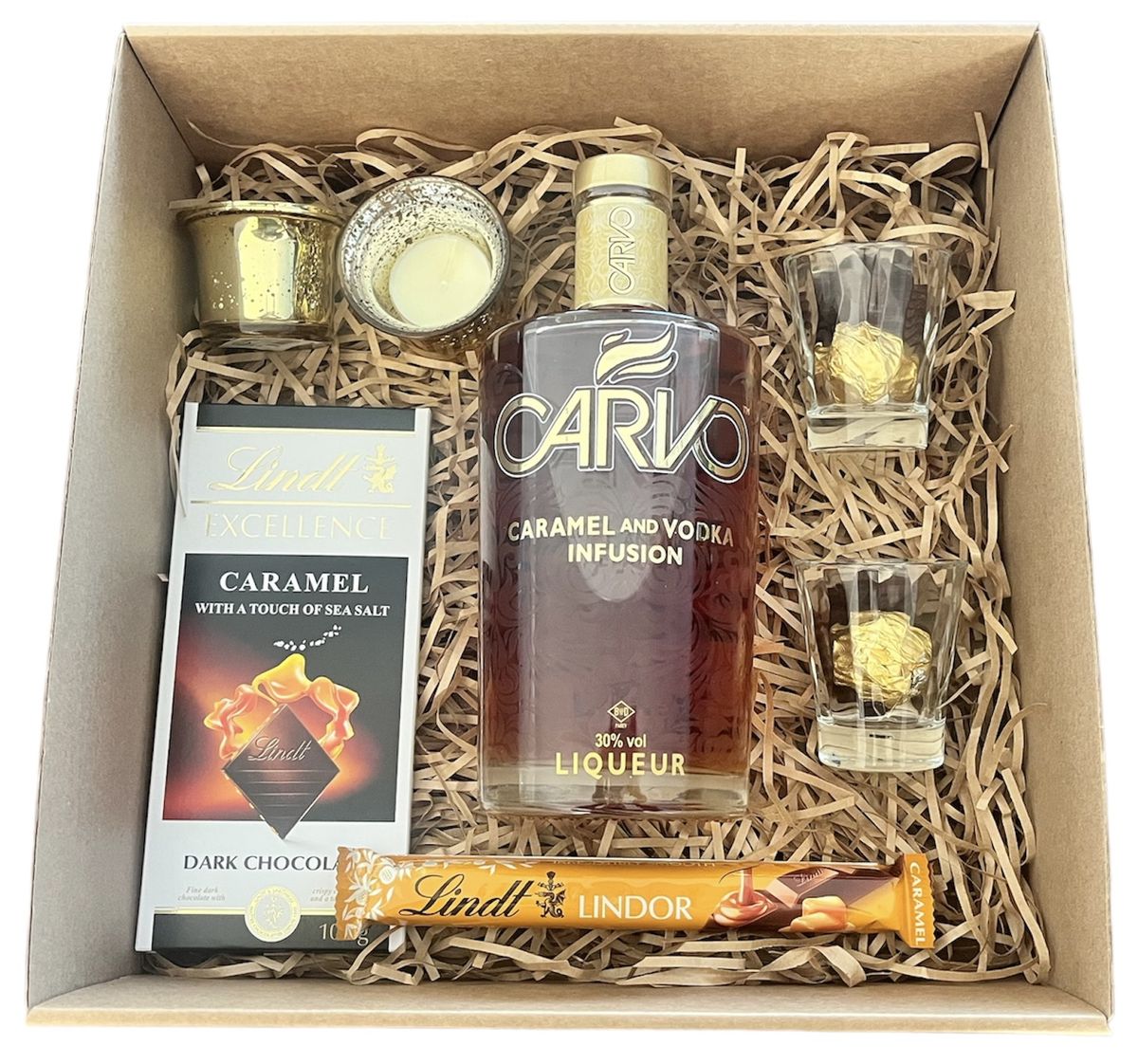Amazing Carvo Caramel Vodka Infusion and Chocolate Gift Pack Shop