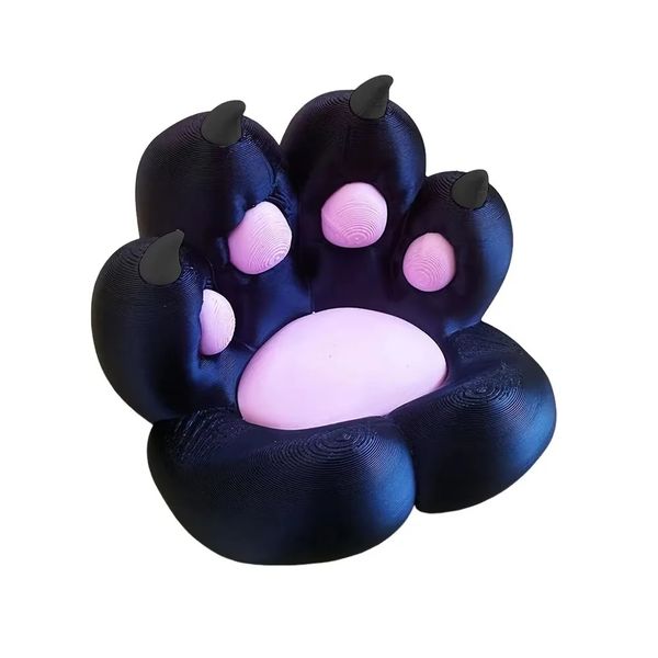 Base-mounted Cat Paw Phone Holder, Creative Desktop Support Stand