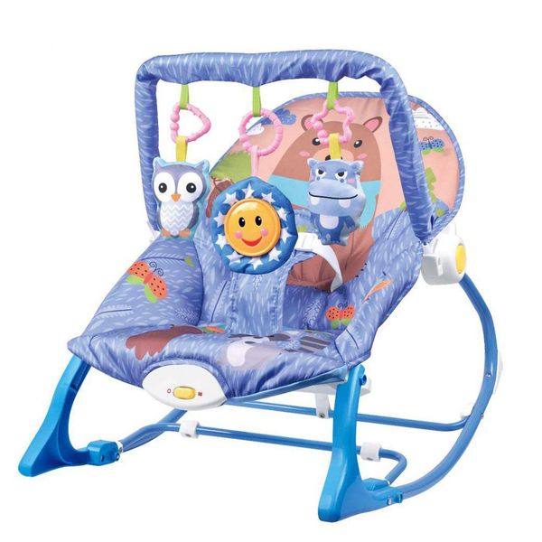 Baby Cradle Safety Crib Rocker - Blue