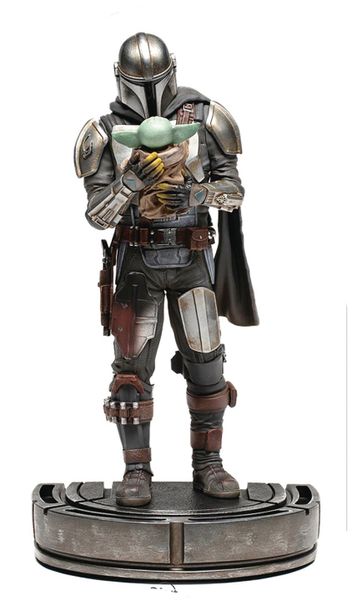 Star Wars Mandalorian Mando &amp; Grogu Art Scale 1/10 Statue