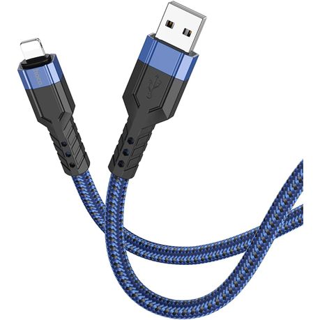 Fast 2.4A iPhone Charging Cable Compatible with USB to Lightning HocoU110 Image