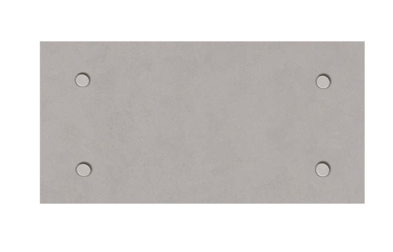 Echo-less Printed Fibre Acoustic Panel 1,2x0,6m - Concrete Slab