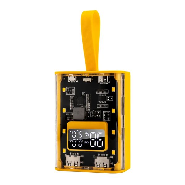 TR-961 Clear Power Bank 10000Mah With LED Light