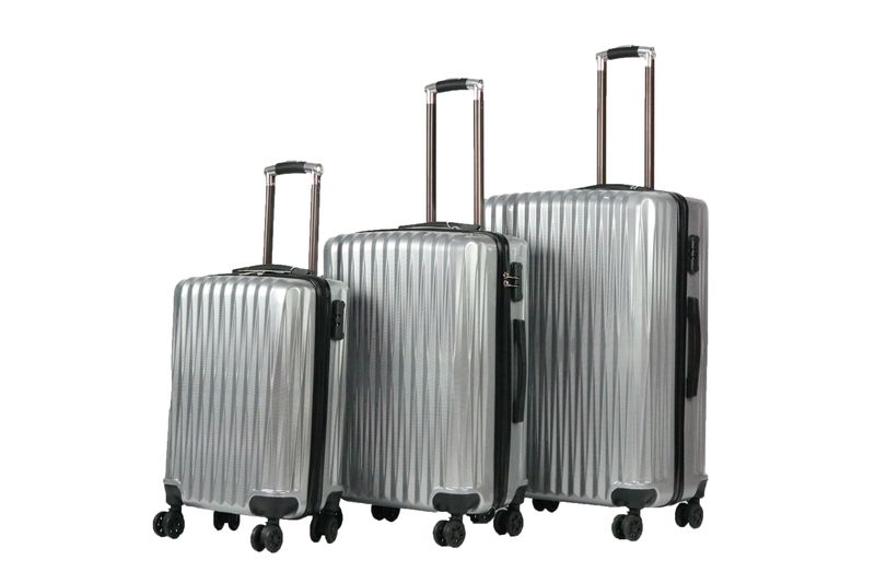 Hazlo 3 Piece ABS PC Hard Luggage Trolley Bag Set