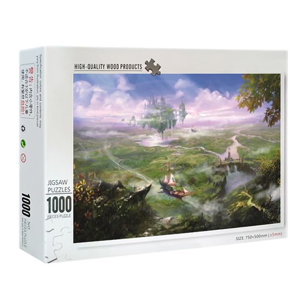 1000-Piece Large Jigsaw Puzzle - Castle in the Sky