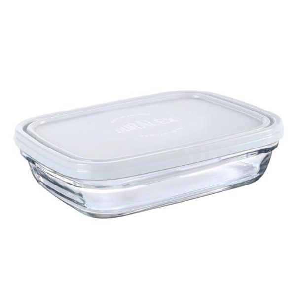 Duralex - Freshbox Rectangular 800ml - Transparent Lid - Set of 1