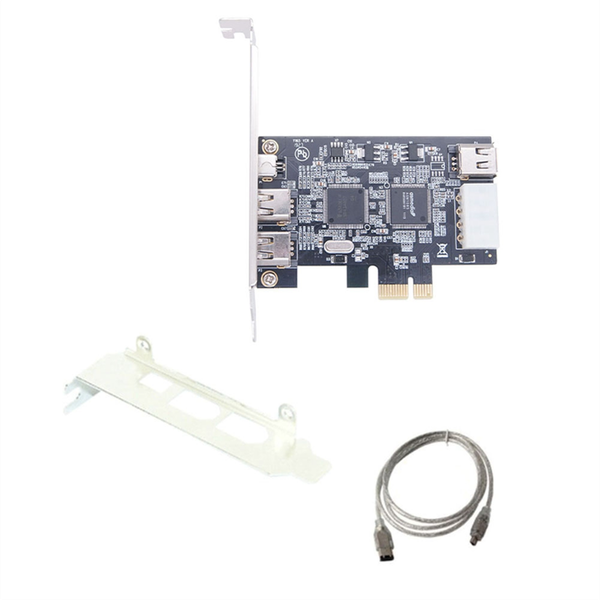 PCI-E 1X IEEE 1394A 4 Port(3+1) Firewire Card Adapter