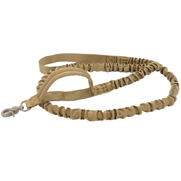 Military Tactical Bungee 2 Handle Quick Release Dog Leash - Green