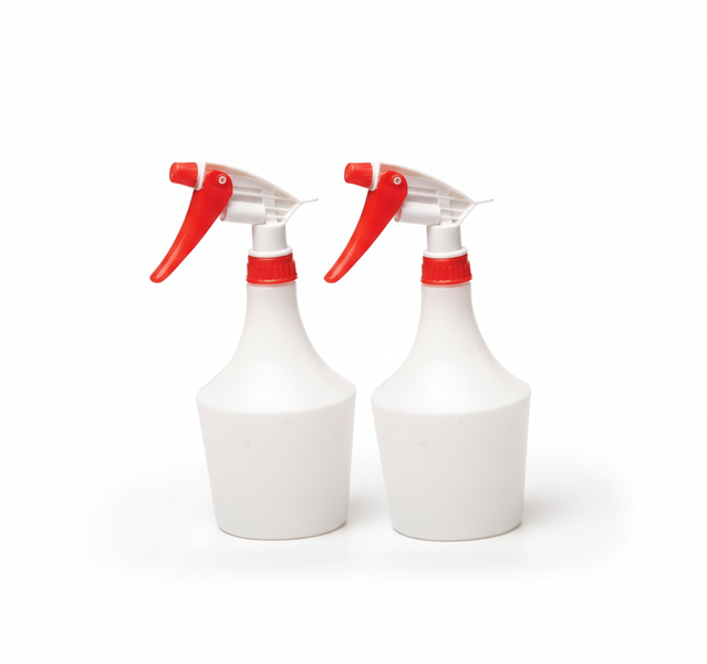 Durable Plastic Trigger Spray Bottle 700ml for Gardening and - 2 Pack