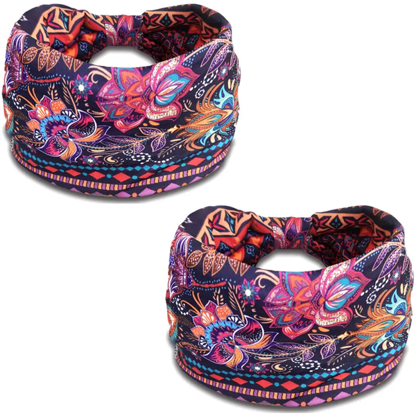 Headband / Sweatband Bohemian Style Fitness Fashion Stretchable FDCL8 - 2 Piece