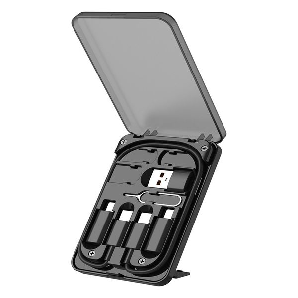 Multifunctional 5 in 1 Fast Charging USB Data Cable Traveling Kit PB