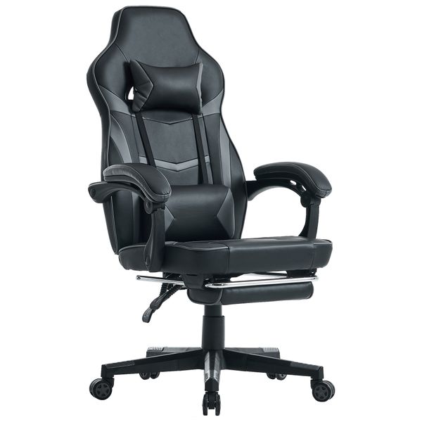 Ergonomic Design Professional Game Chair+footstool