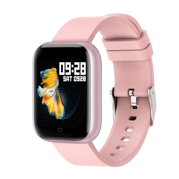 New P series Smartwatch with heart rate bluetooth call sleep monitor Pink