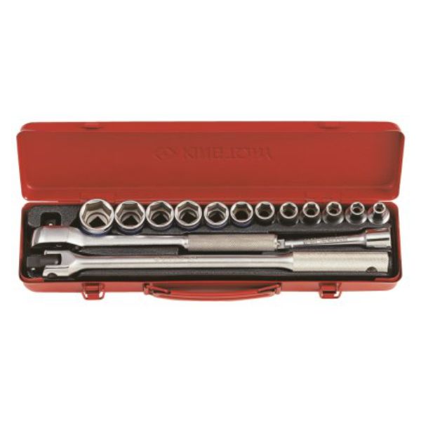 Socket Set 15 Piece 1/2Dr 8-27mm 6P