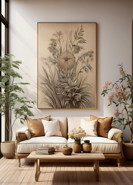 Canvas Home Decor Wall Art - Vintage Botanical
