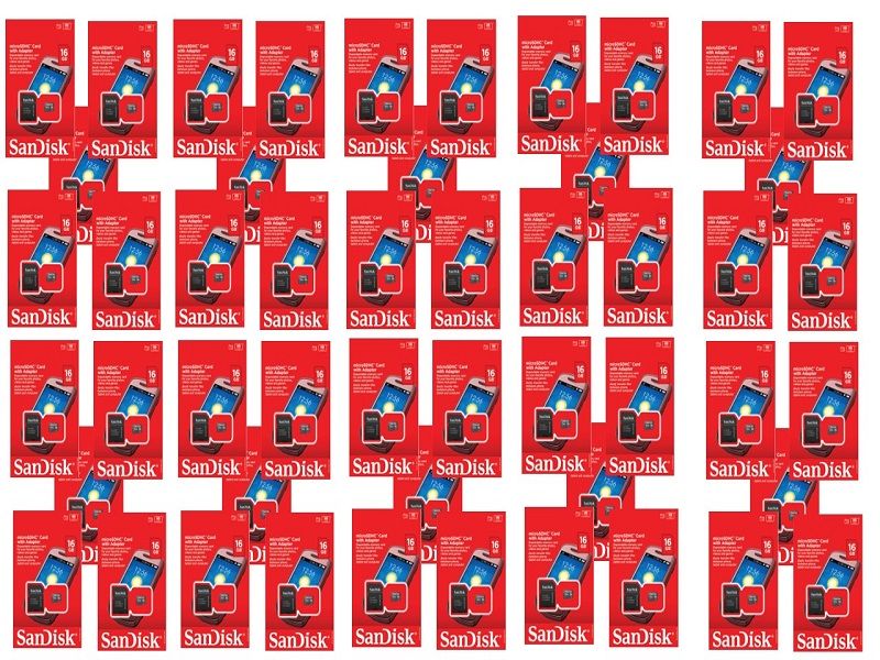 SanDisk 16GB Class 4 Micro SDHC Memory Card (Pack of 50)