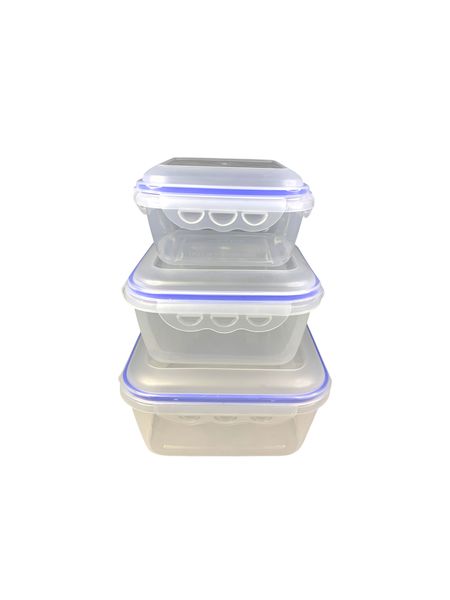 3-Piece Plastic Lunch Box Set