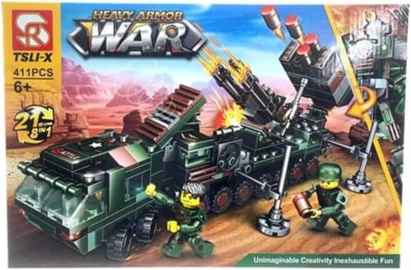 TSLI-X 8-in-1 Heavy Armor War Building Blocks Set