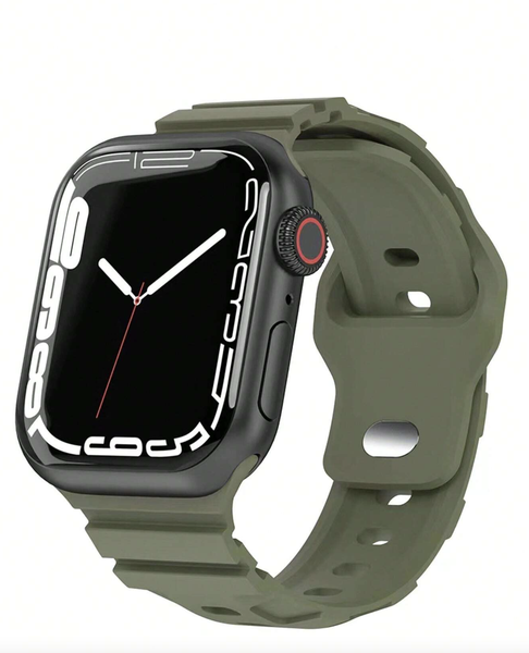 Green Silicone Sport Watch Band Compatible with Apple Watch 38-41mm