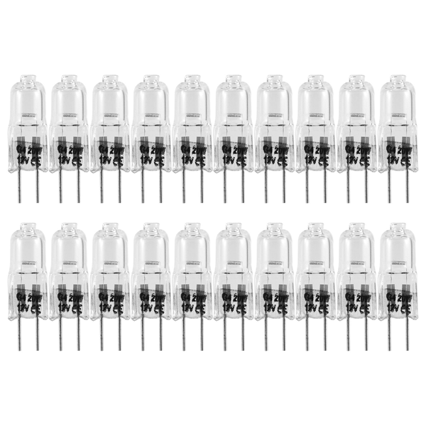 20 Pcs G4 Halogen Bulbs 20W 12V Halogen Light Bulbs