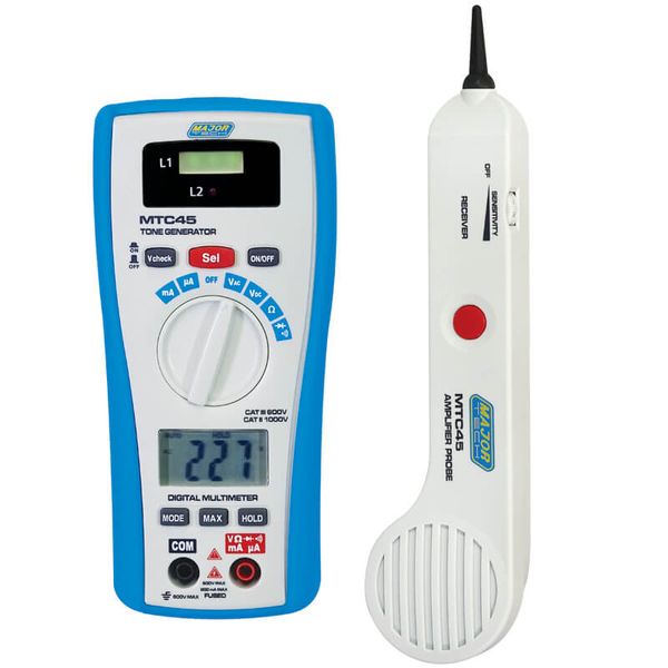 Major Tech 2-In-1 Tone and Probe and Multimeter (MTC45)