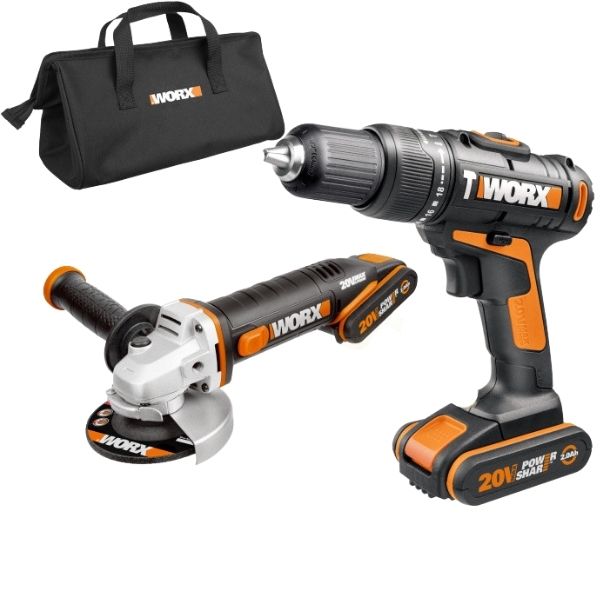 Worx - Cordless 2-Tool Combo Kit - 20V