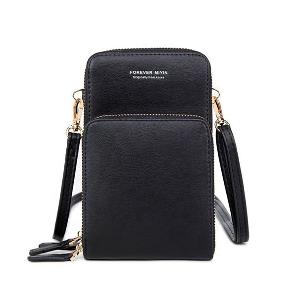 Women Cross body Cellphone bag-Black