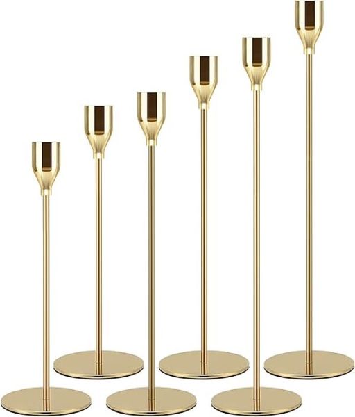 Set of 6-Pcs Taper Candle Holder, Home Decorative