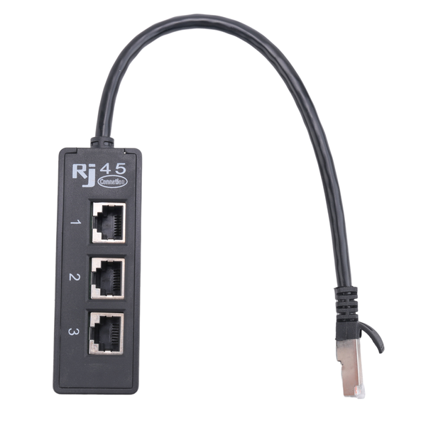 RJ45 Male to 3 RJ45 Female Port Network Cable Splitter LAN Ethernet