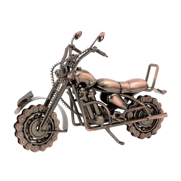 Classic Style Metal Copper Colour Table Decoration Motorbike D308-01