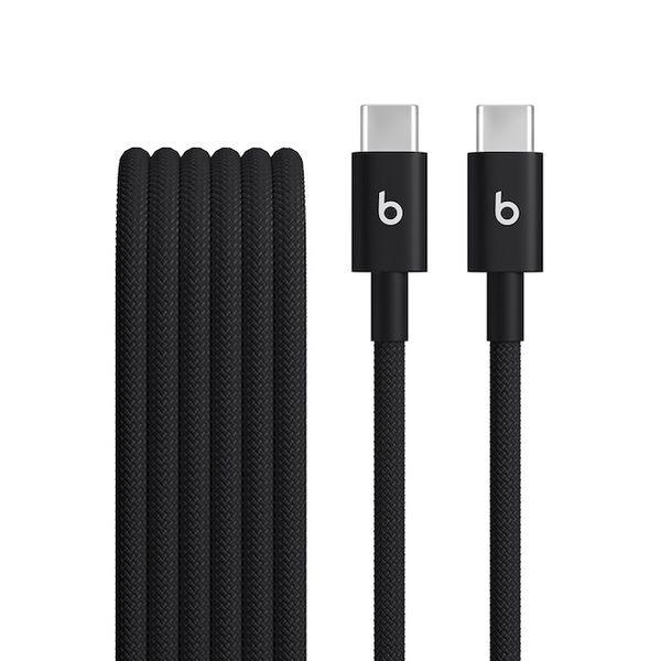 Beats USB-C to USB-C Woven Cables (1.5 m) - Bolt Black (2-Pack)