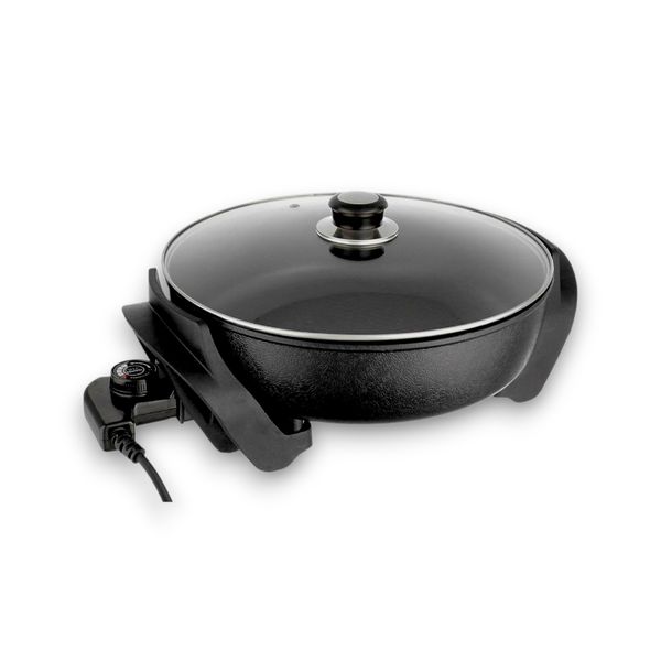 Round Electric Frying Pan - Premium Aluminium Alloy Pot