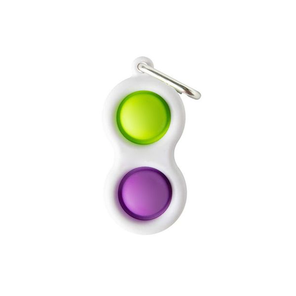 Simple Dimple Mini Pop It Fidget Toy Purple &amp; Green