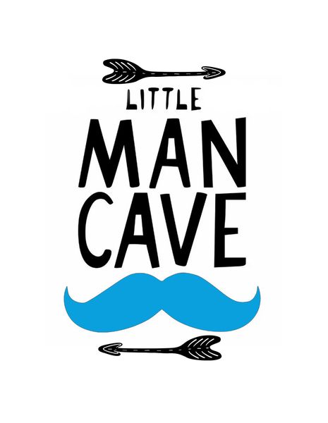 Wall Décor Canvas Prints for Baby Nursery: Little Man Cave