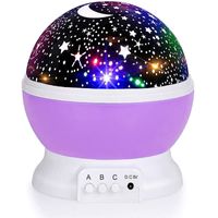 Rotating Unicorn Star Projector Night Light - Purple | Buy Online in