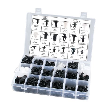 415 Piece Car Panel Trim Plastic Fasteners and Rivet Clips Set, Shop  Today. Get it Tomorrow!