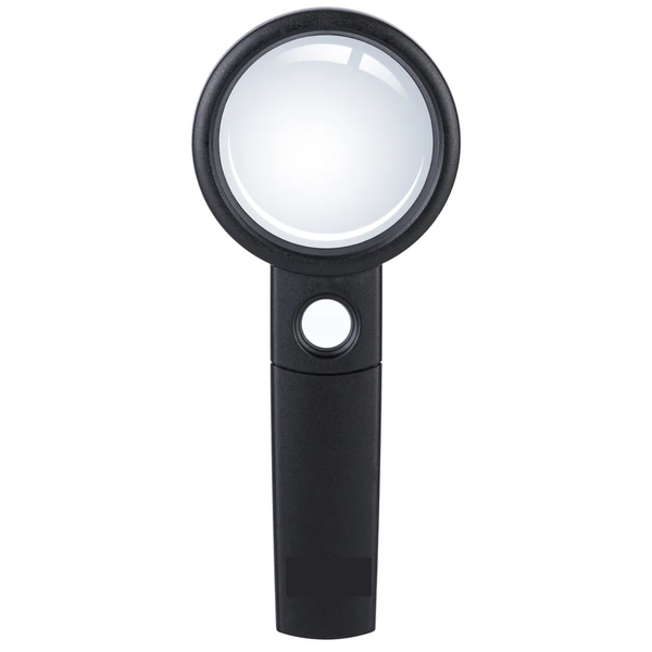 70MM Magnifier Glass 2.2x &amp; 5x Lens - Black