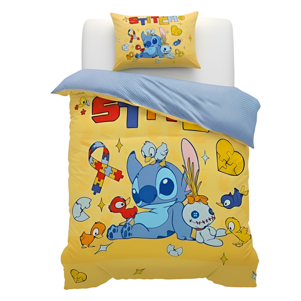 Disney Stitch and Friends Single Duvet Cover Set