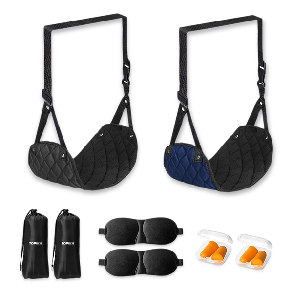 Topika-Travel Foot Hammock, Travel Foot Rest for Office/Long Flights 2pack