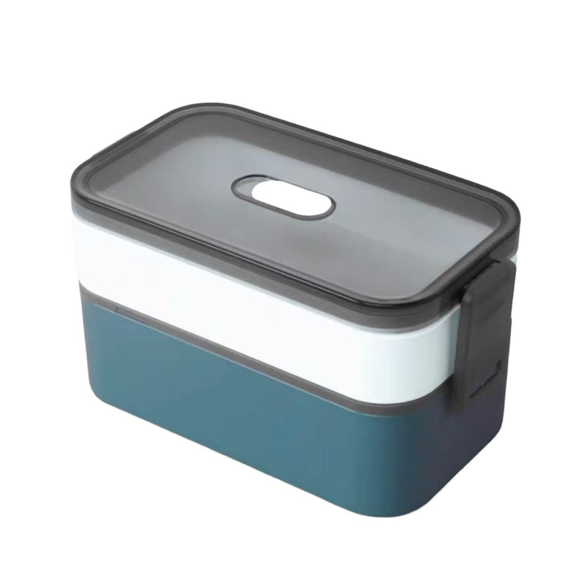 BPA Free Double Layer Bento Lunch Box Duo Colour Portable Lunch Box