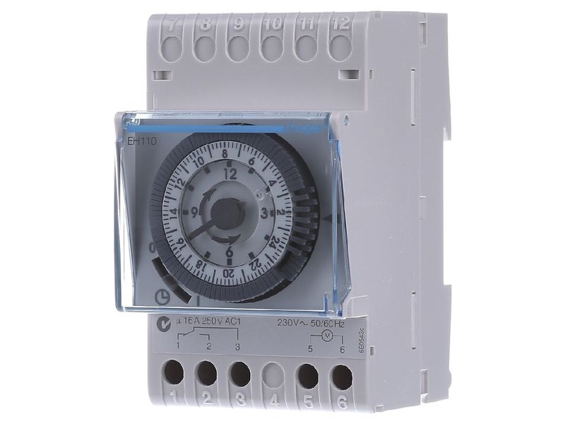 Hager 16A 250V Electro-Mechanical Timer Switch