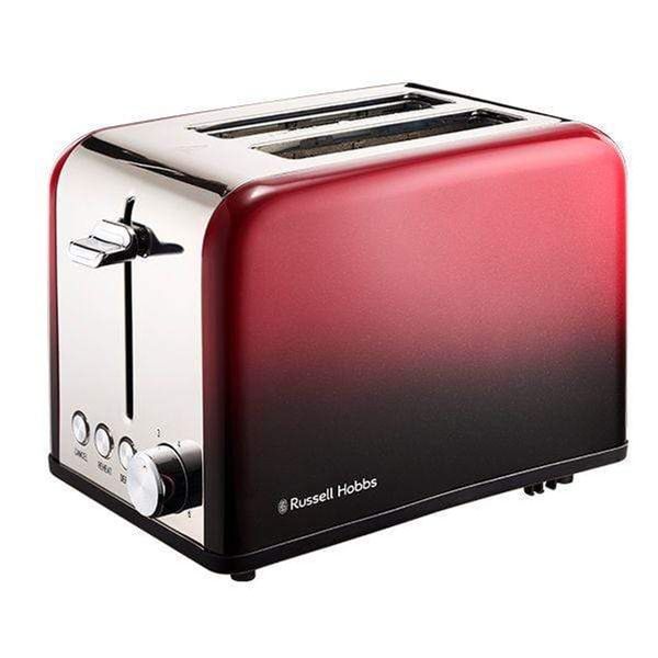 Russell Hobbs Reheat and Deforst Adjustable 2 Slice Toaster- Red